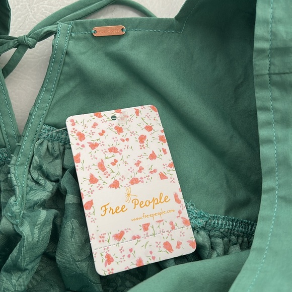 Free People Sunrise To Sunset Top in Malachite size small - Picture 7 of 8